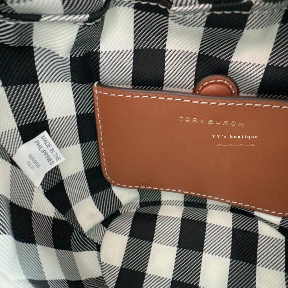 NWT Tory Burch Ella Straw Basket Micro Tote Bag Natural Classic Cuoio 82156 - Picture 10 of 12